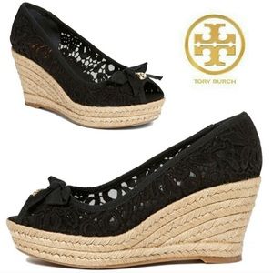 Tory Burch Jackie Lace espadrille platform Wedge
